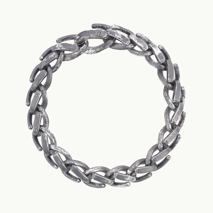 フォージ ミディアム リンク ブレスレット いぶし仕上げ