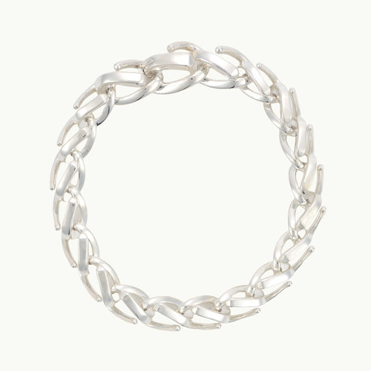フォージ ミディアム リンク ブレスレット ハイポリッシュ