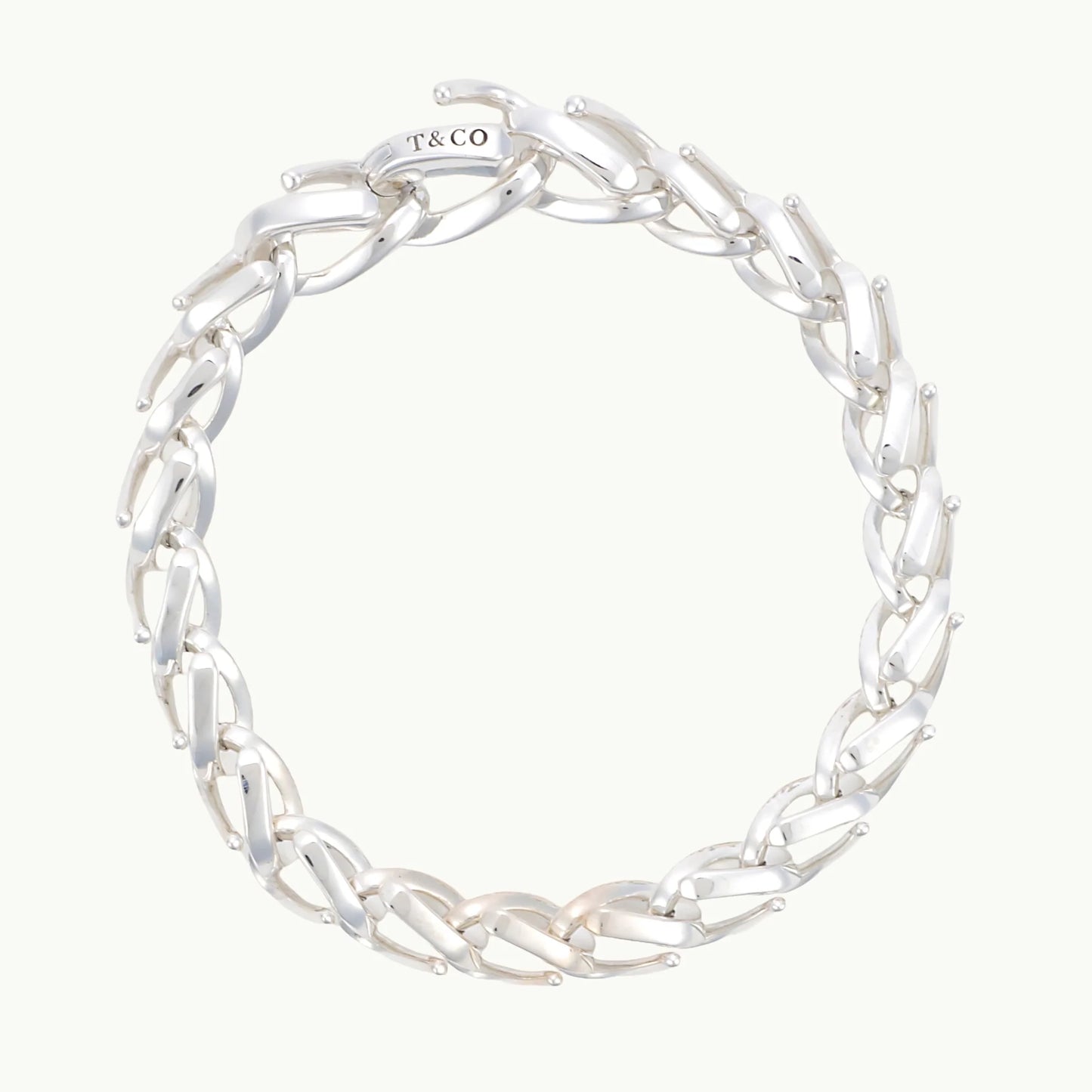 フォージ ミディアム リンク ブレスレット ハイポリッシュ