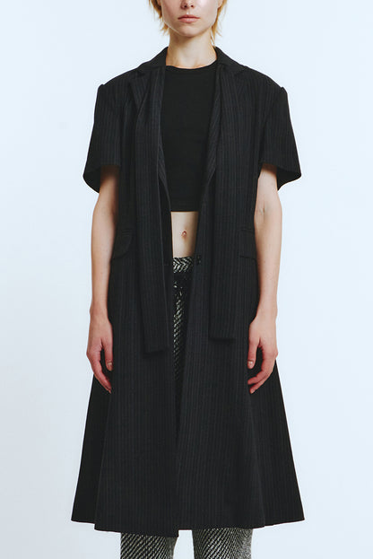 HALF SLEEVE COAT Black