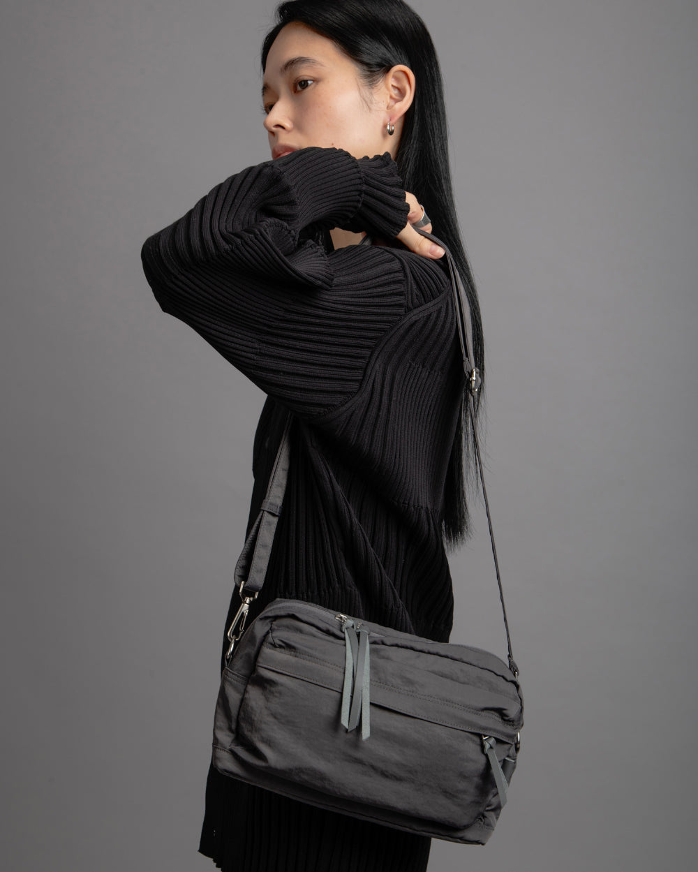 【Requisite レキジット】Cross bag 001 (Grey)