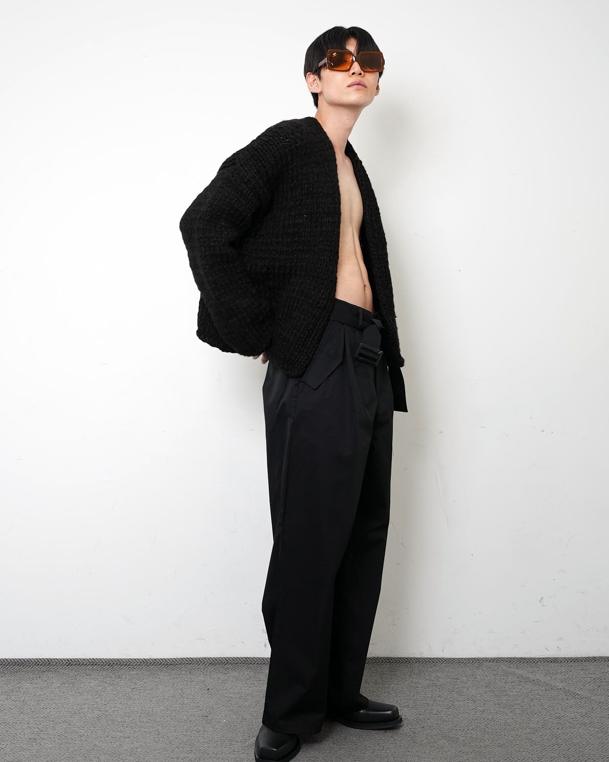 【HANDMADE】Shaggy Knit Cardigan