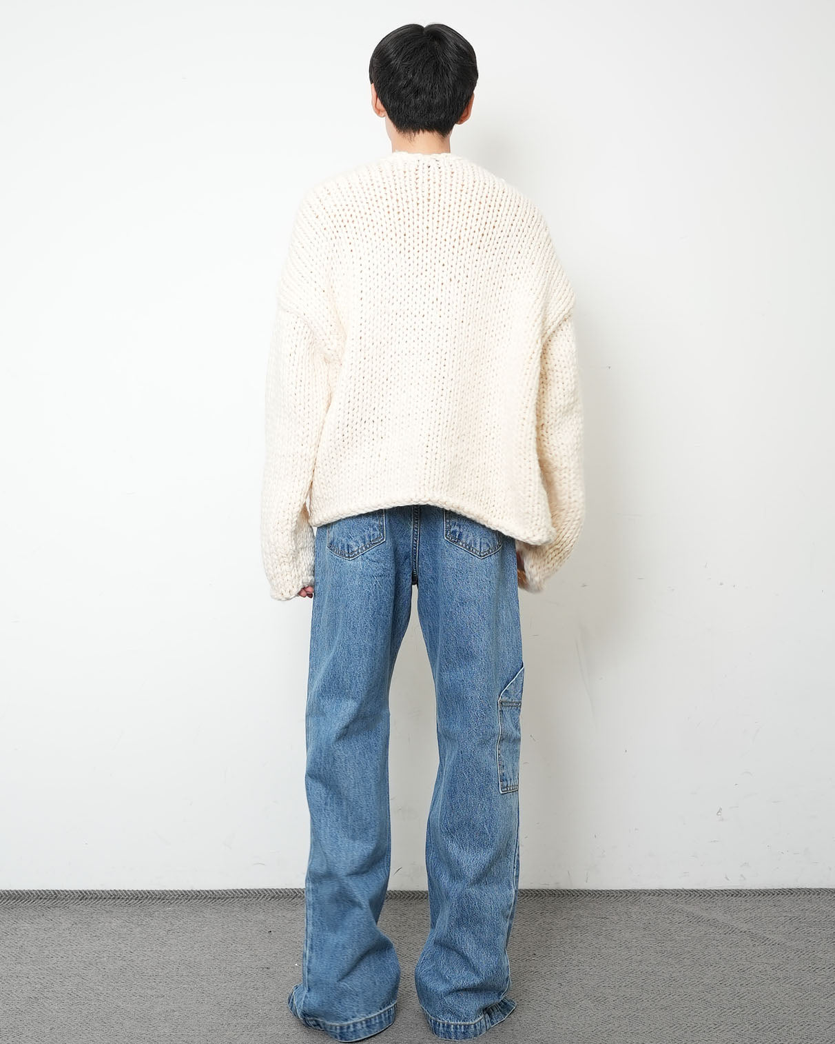 [HANDMADE] Shaggy Knit Cardigan