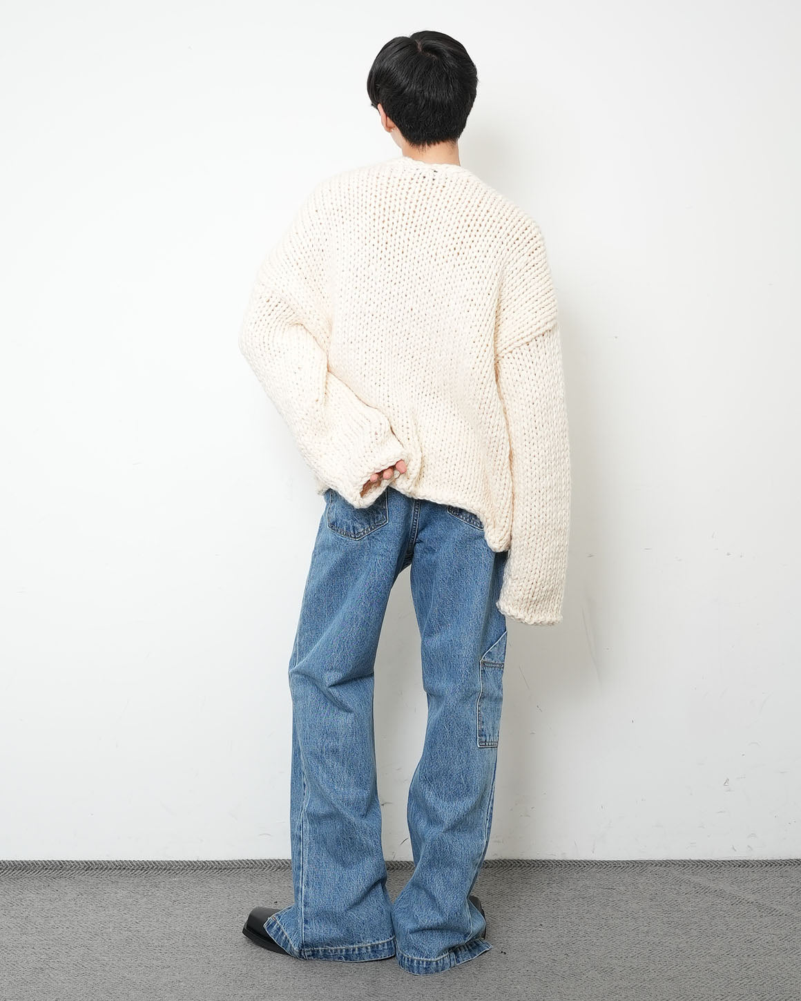 【HANDMADE】Shaggy Knit Cardigan