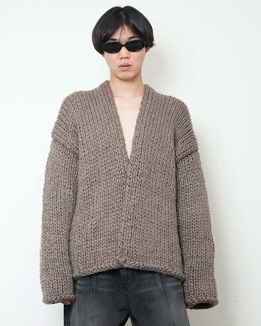 [HANDMADE] Shaggy Knit Cardigan