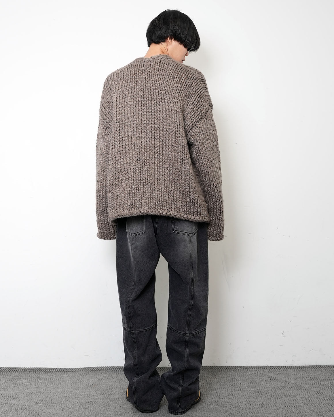 [HANDMADE] Shaggy Knit Cardigan