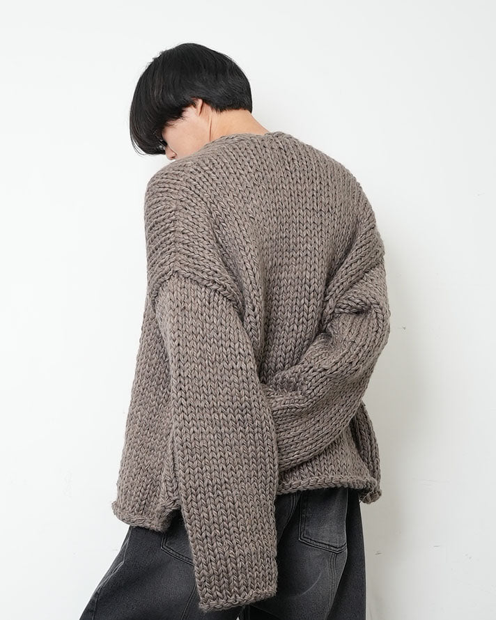 HANDMADE] Shaggy Knit Cardigan – WooStore