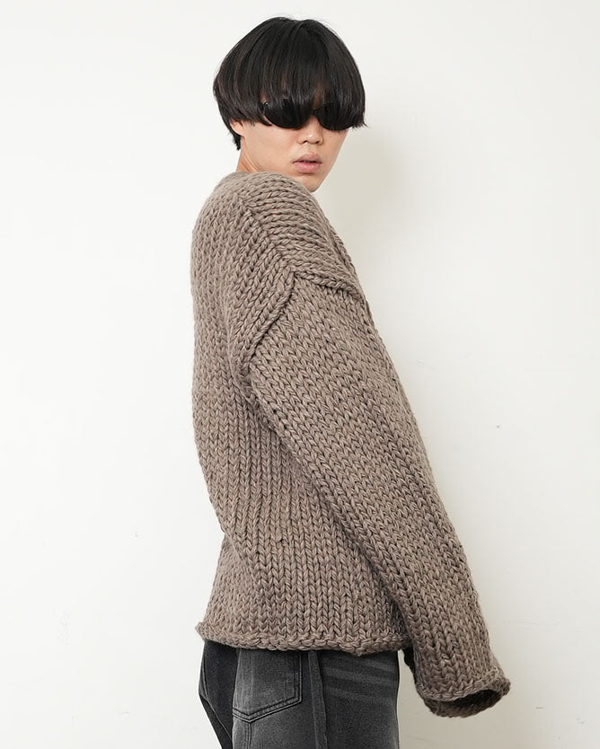 【HANDMADE】Shaggy Knit Cardigan