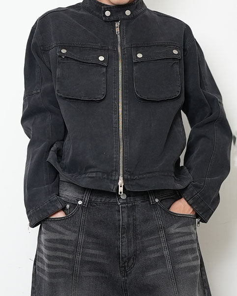 Biker Denim Jacket