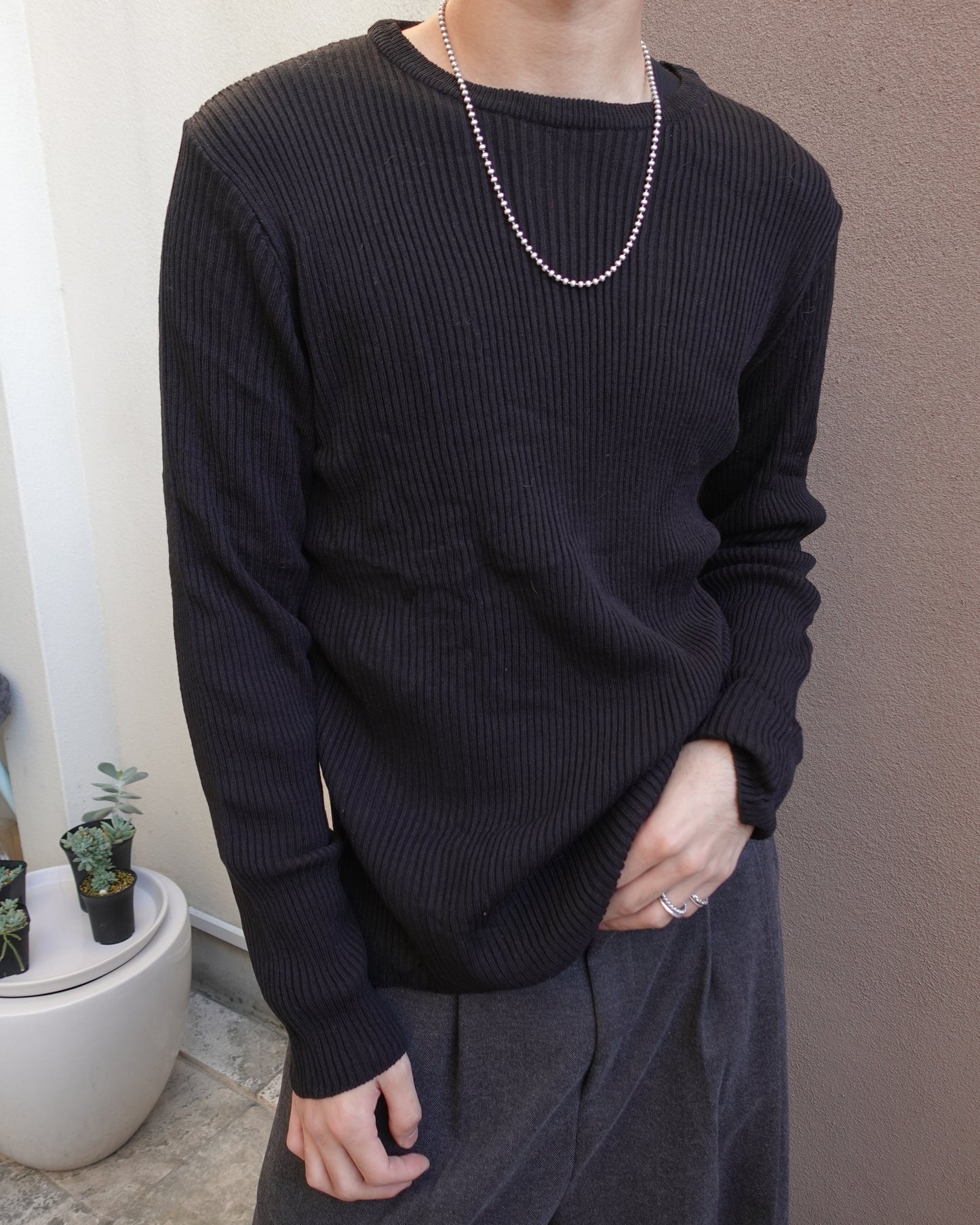 Wool Knit T-셔츠