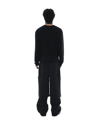 Scripted Face Crop Long Sleeve_Black 