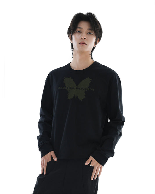 I.M.I Crop Long Sleeve_Black