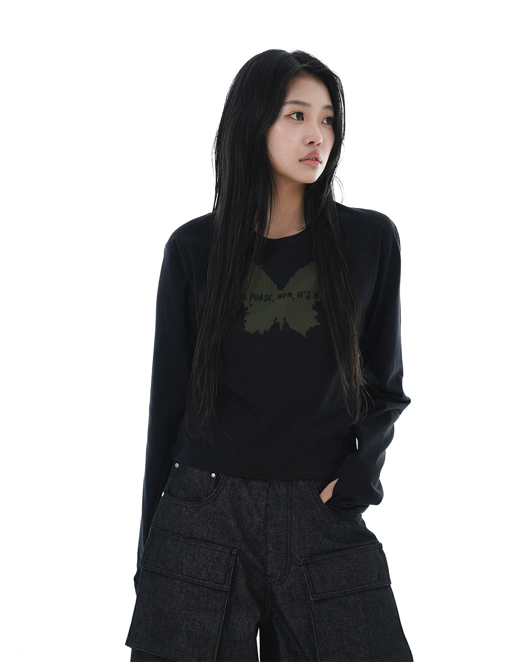IMI Crop Long Sleeve_Black