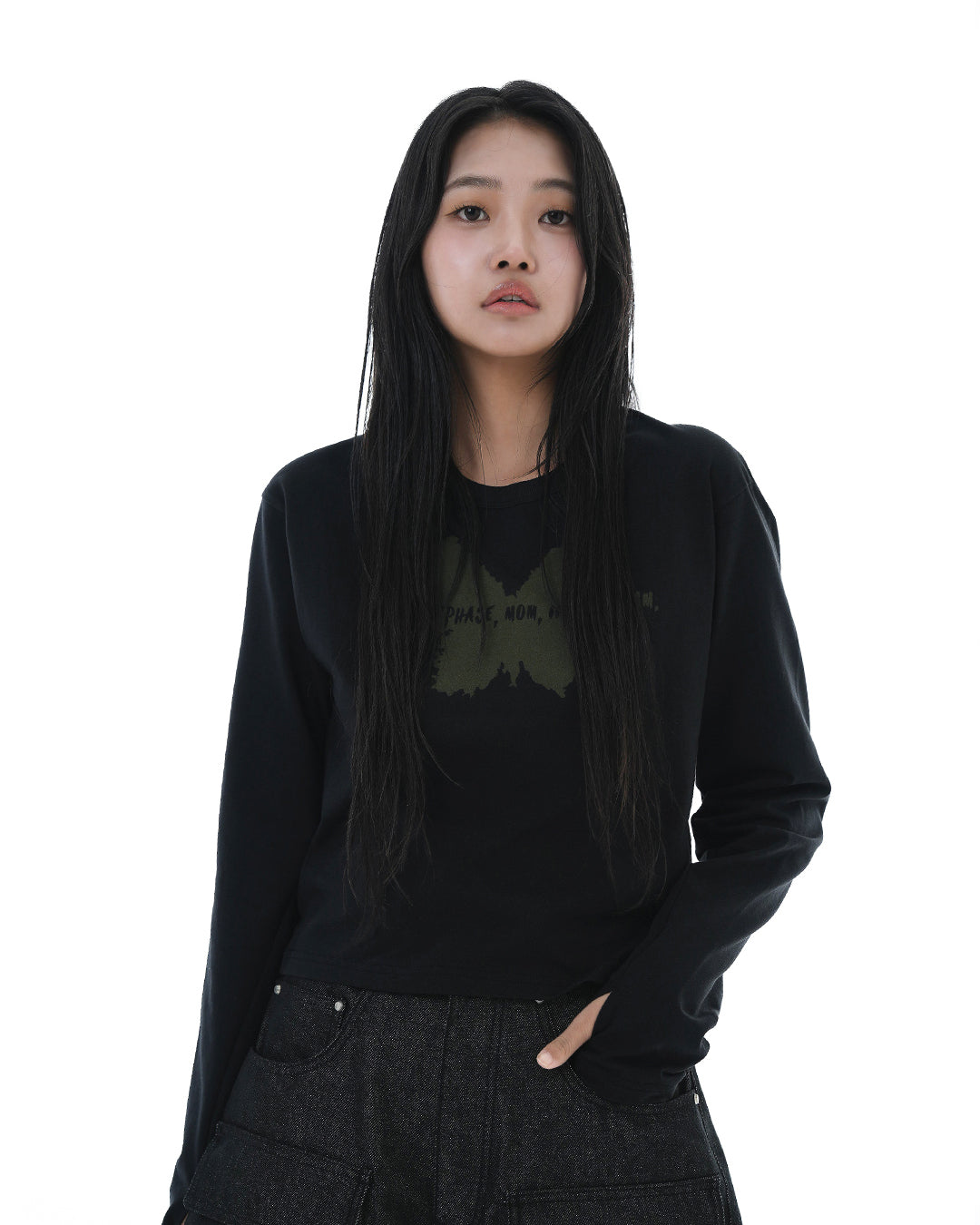 IMI Crop Long Sleeve_Black