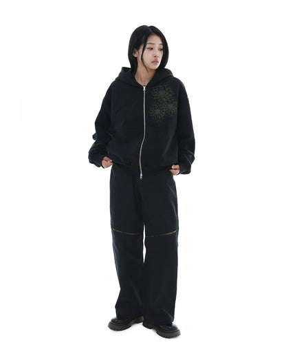 Hidden Tone Cut Pants_Black