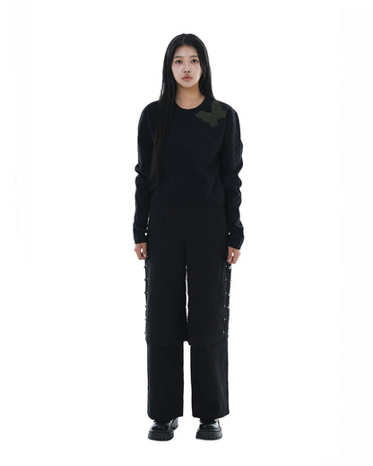 Butterfly Crop Long Sleeve_Black