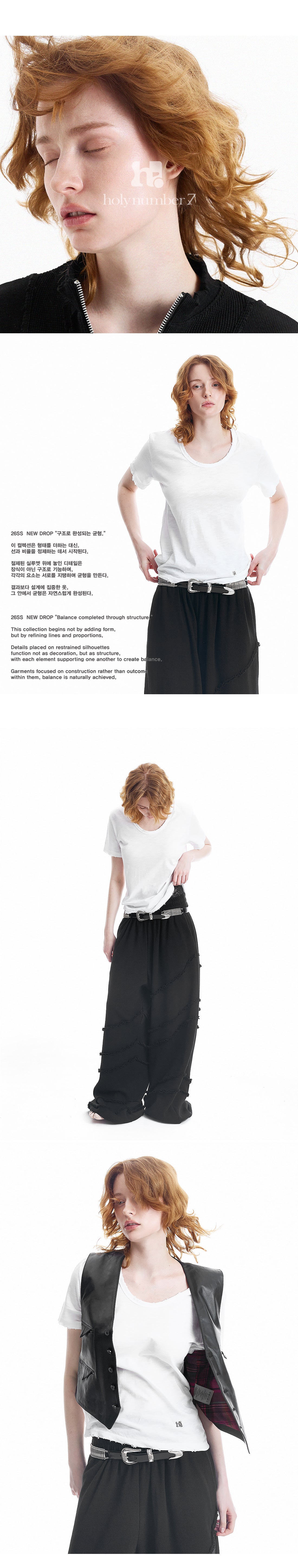 Holy U NECK T-shirt WHITE