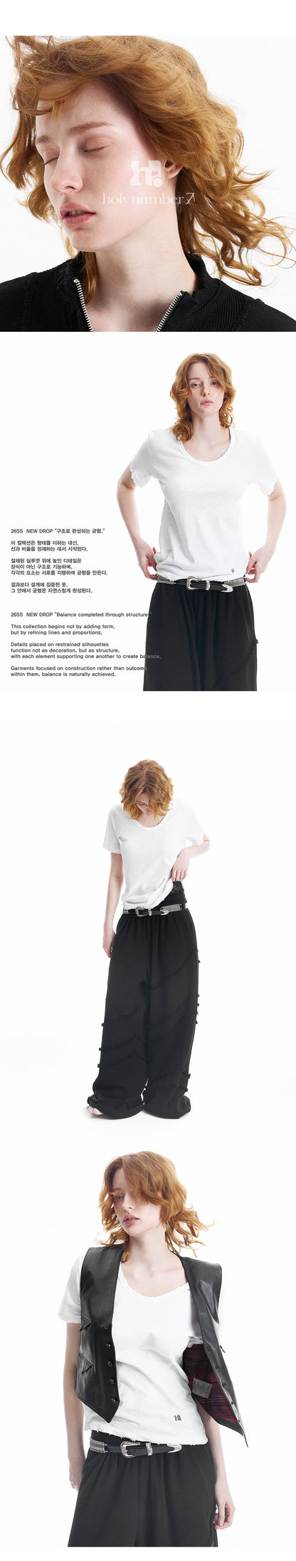 Holy U NECK T-shirt WHITE
