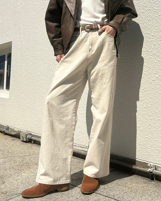 Antique Suede Leather Belt