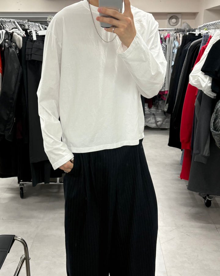 Cropped Smooth Long Sleeve Tee