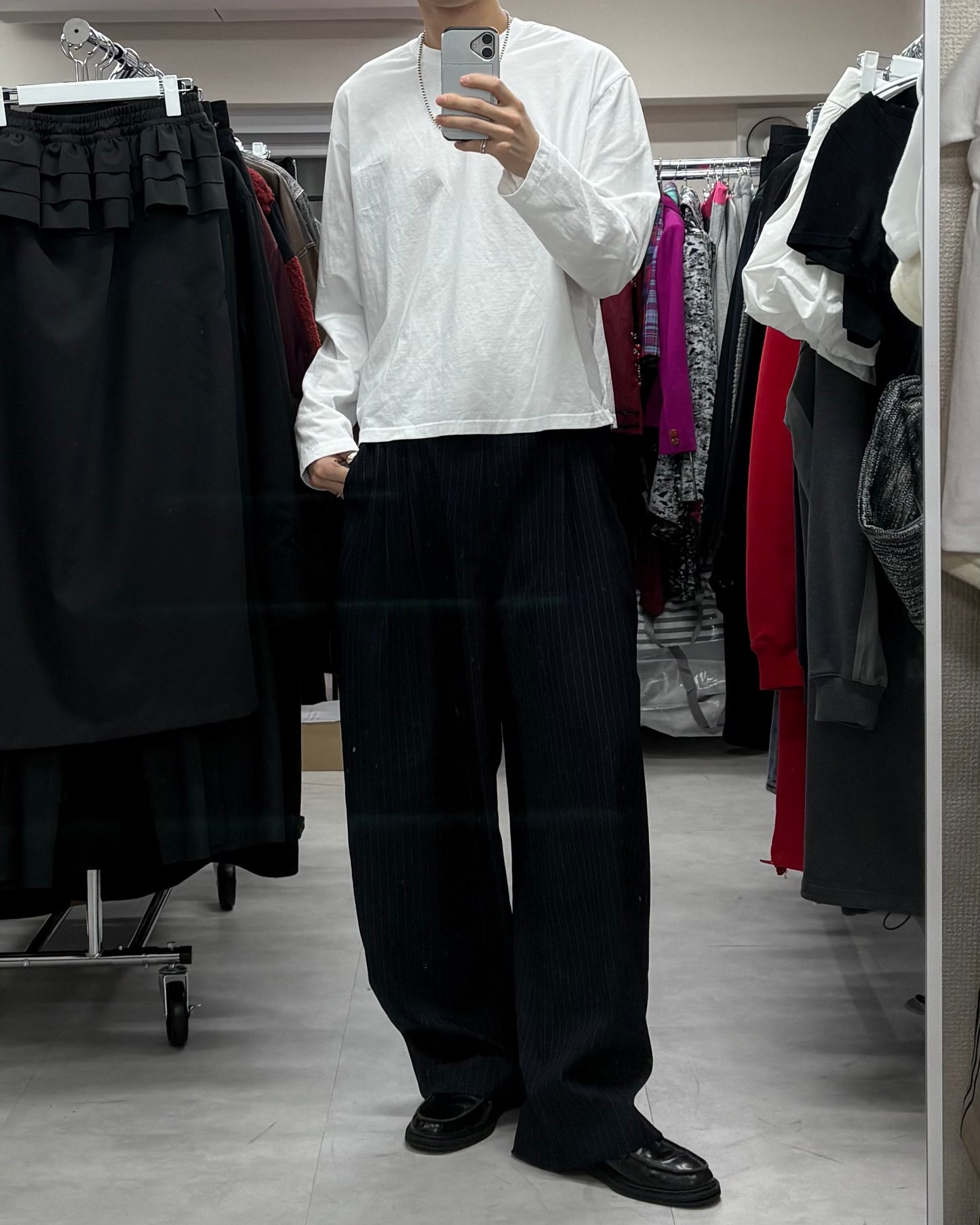 Cropped Smooth Long Sleeve Tee