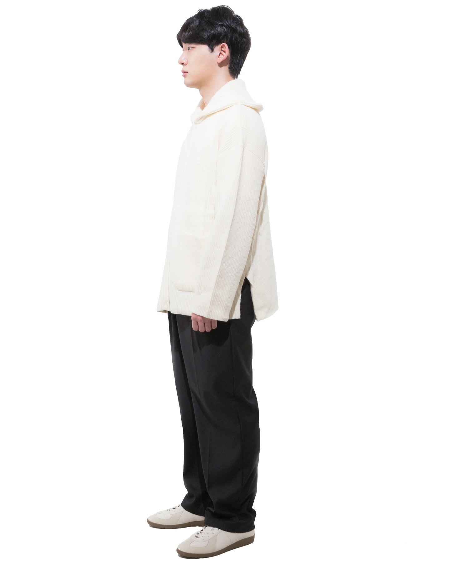 [Ready to ship] Longneck Drivers Knit-WHITE 