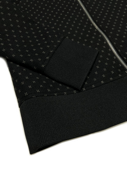 WOOL TRACK JUMPER Black