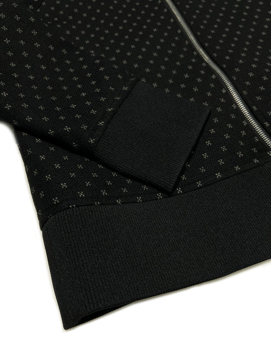 WOOL TRACK JUMPER Black