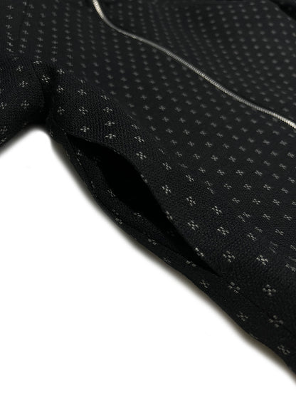 WOOL TRACK JUMPER Black