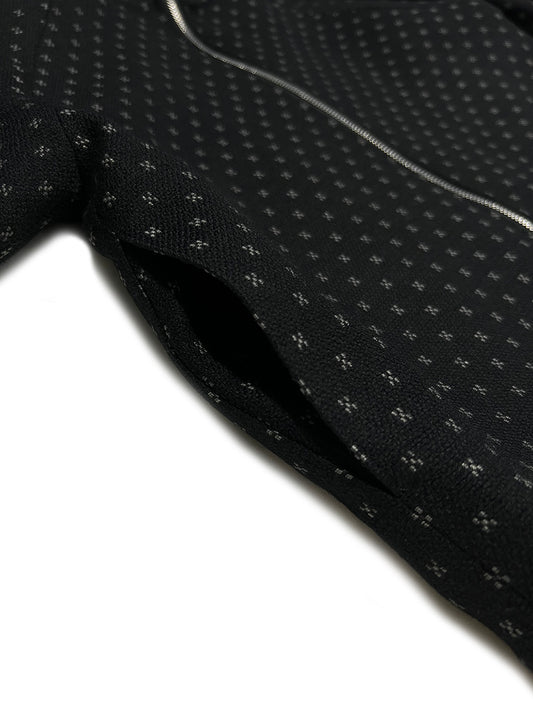 WOOL TRACK JUMPER Black