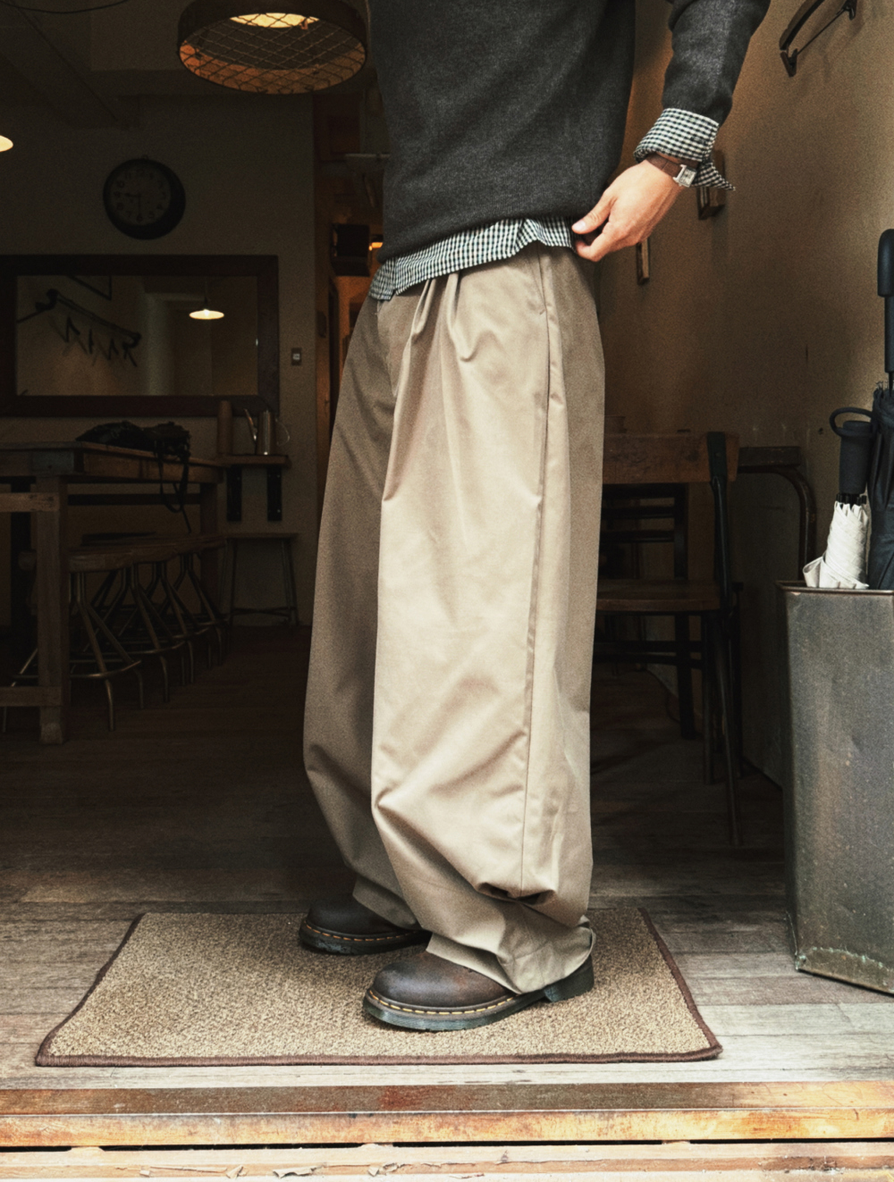 Balloon Wide Cotton Pants