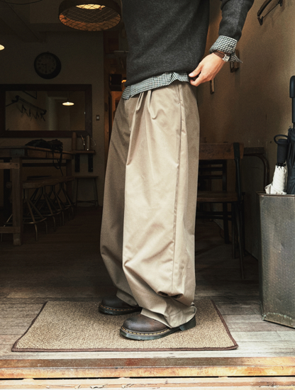Balloon Wide Cotton Pants