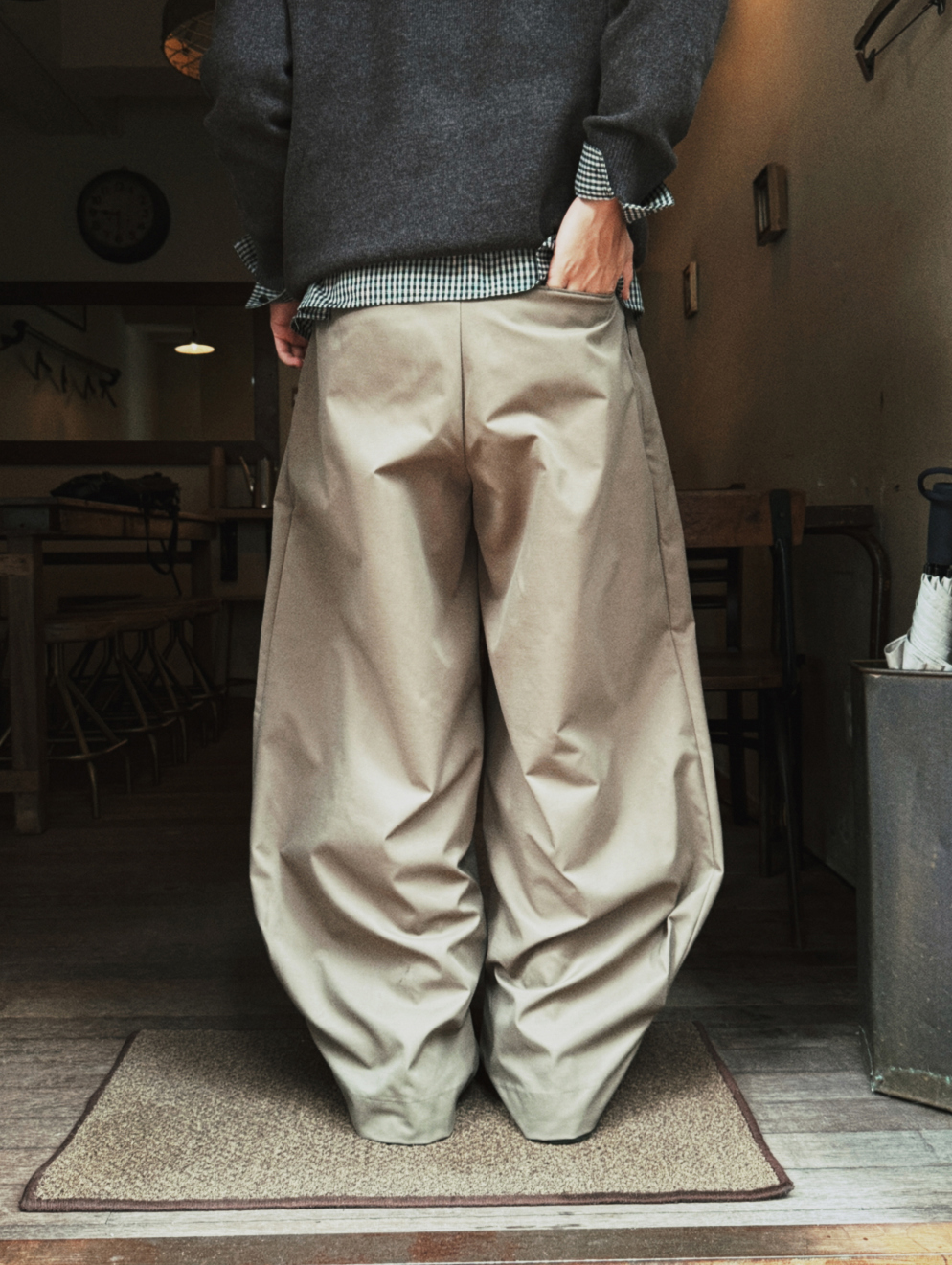 Balloon Wide Cotton Pants