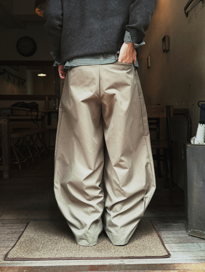 Balloon Wide Cotton Pants