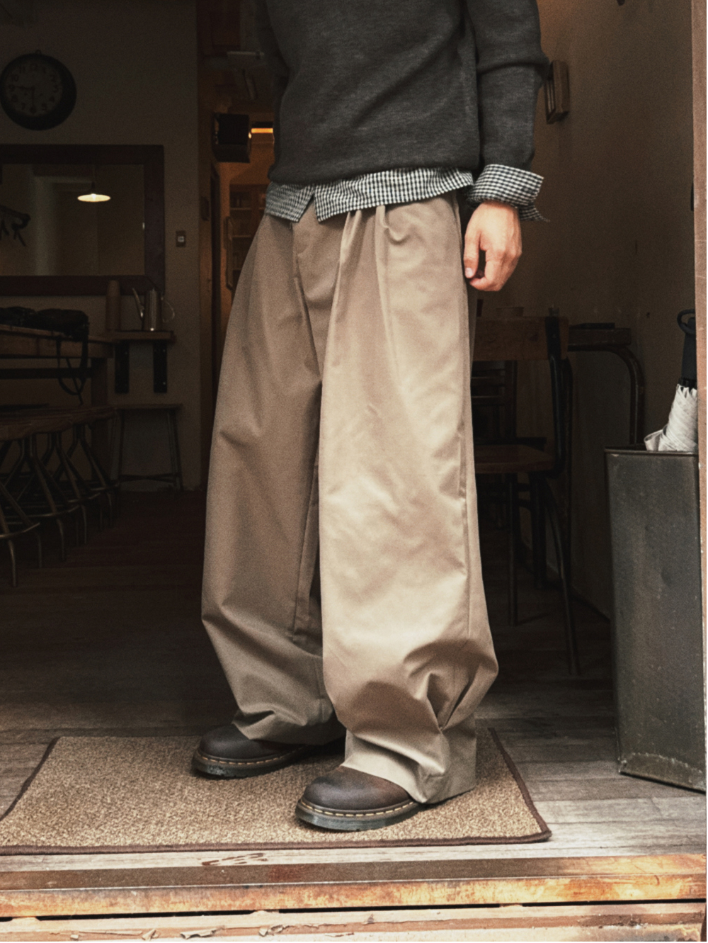 Balloon Wide Cotton Pants