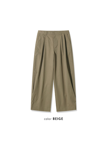 Balloon Wide Cotton Pants