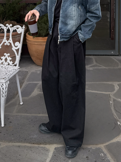 Neutral Wide Slacks