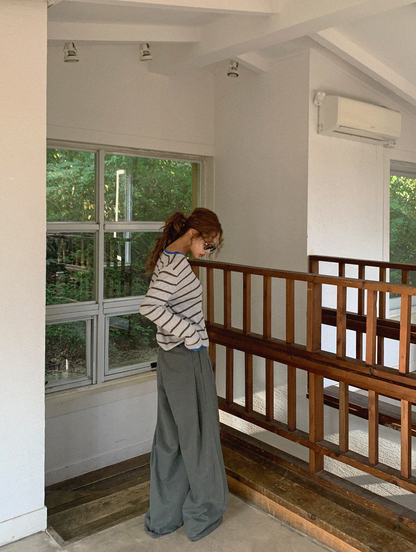 Neutral Wide Slacks