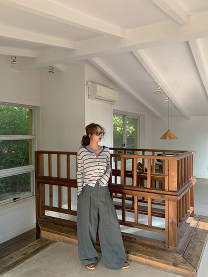 Neutral Wide Slacks