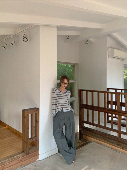 Neutral Wide Slacks