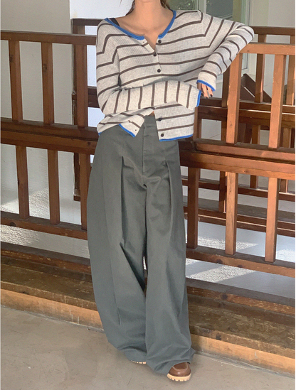 Neutral Wide Slacks