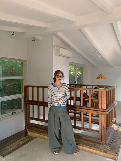 Neutral Wide Slacks