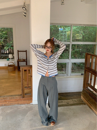 Neutral Wide Slacks
