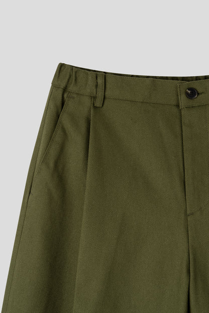 Soft Volume Tuck Wide Pants