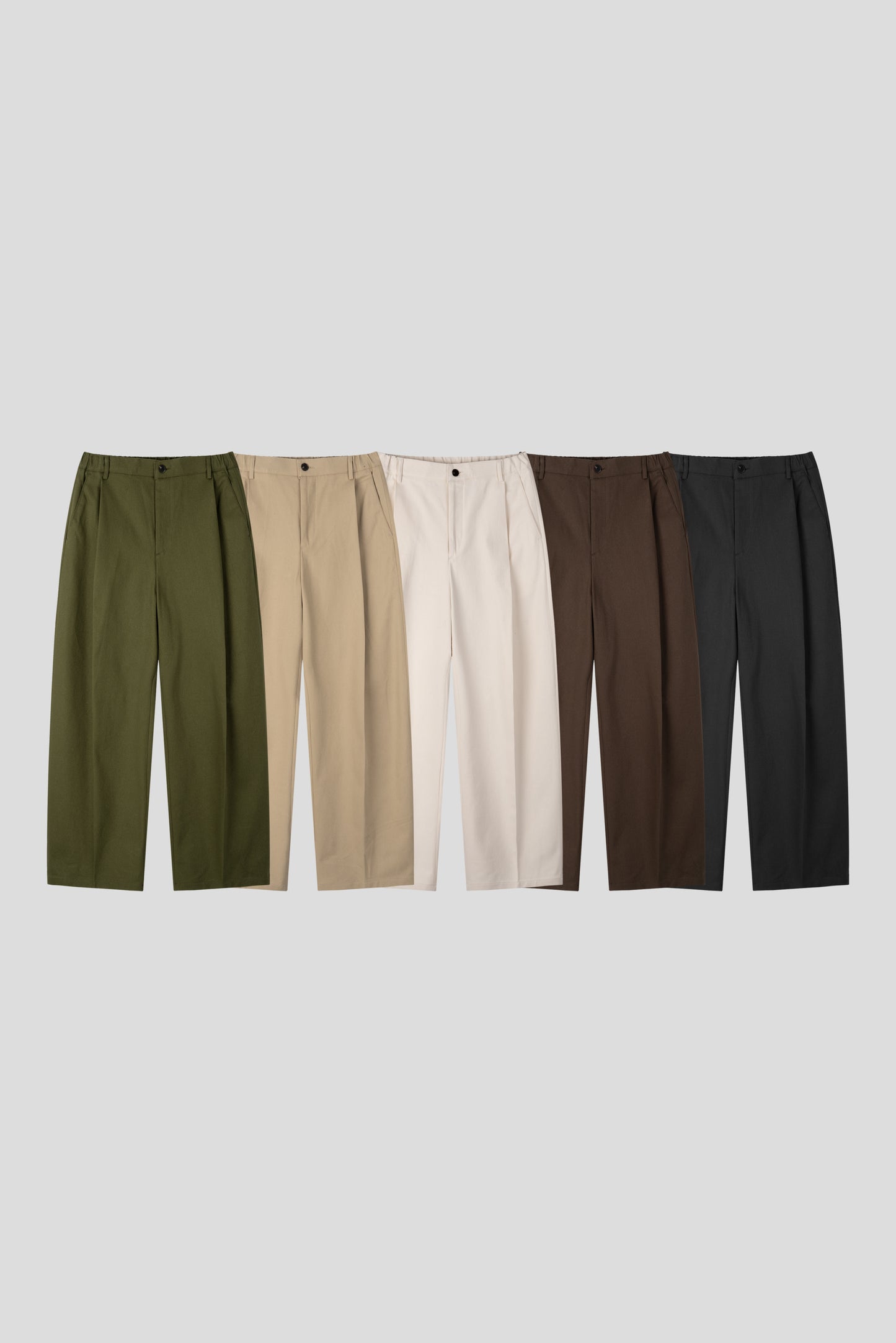 Soft Volume Tuck Wide Pants