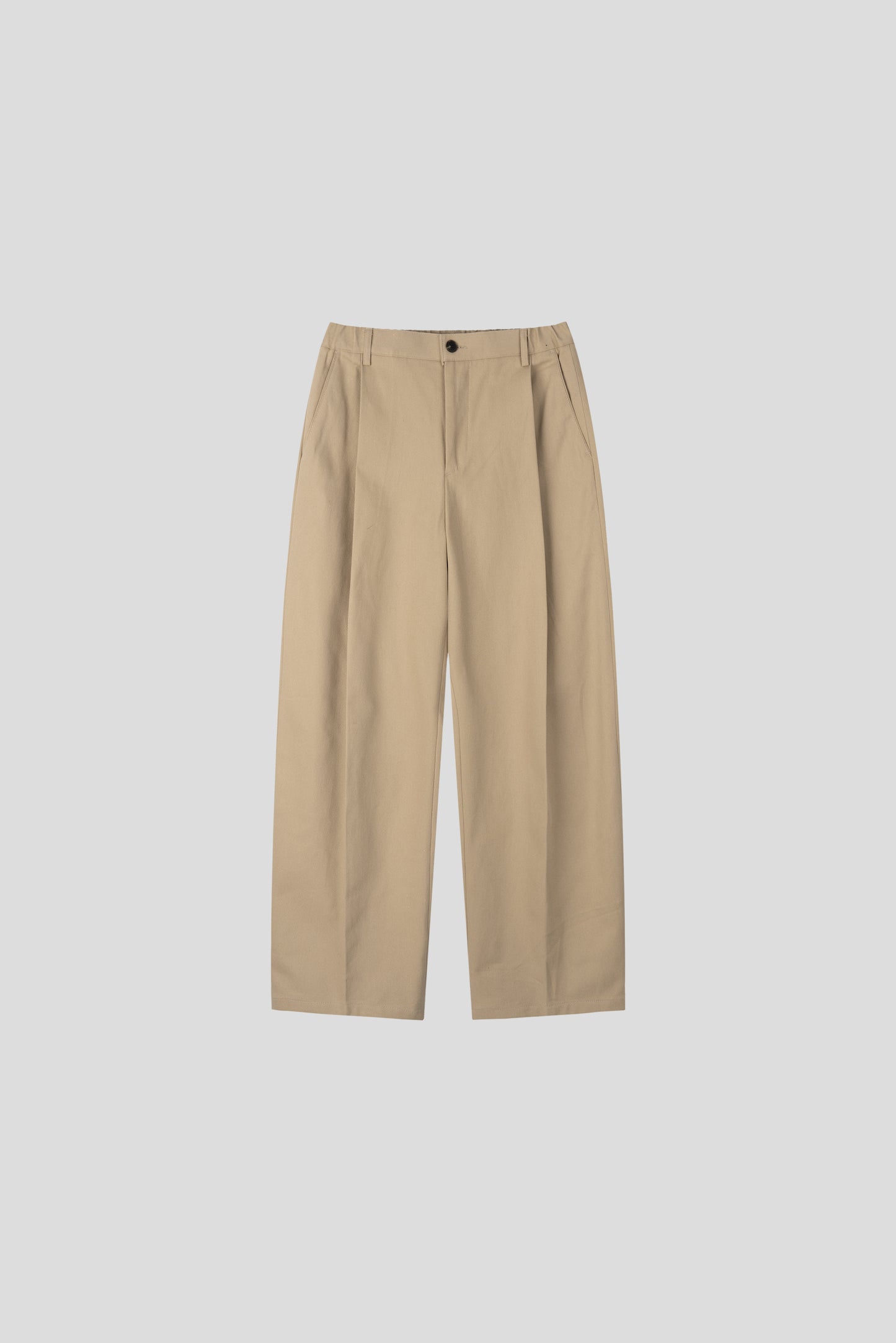Soft Volume Tuck Wide Pants