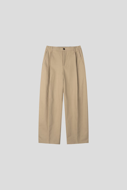 Soft Volume Tuck Wide Pants
