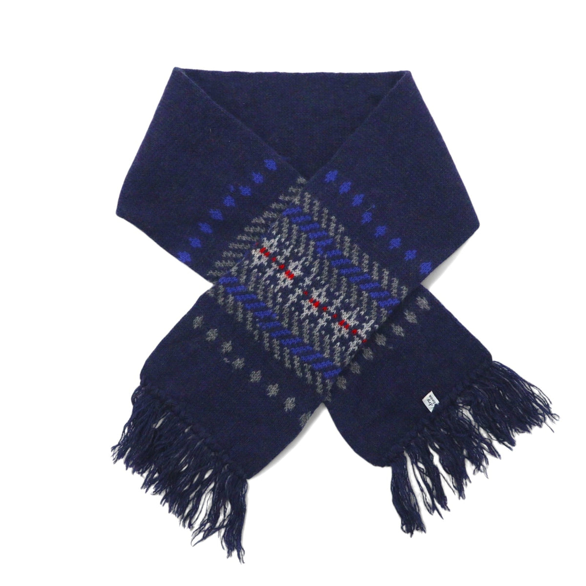 PENDLETON ノルディック ウールマフラー ネイビー 商品画像3/7