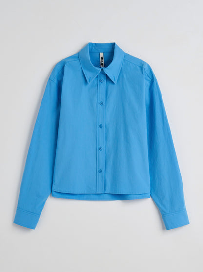 [MAGJAY] Cotton Twill Crop Shirt