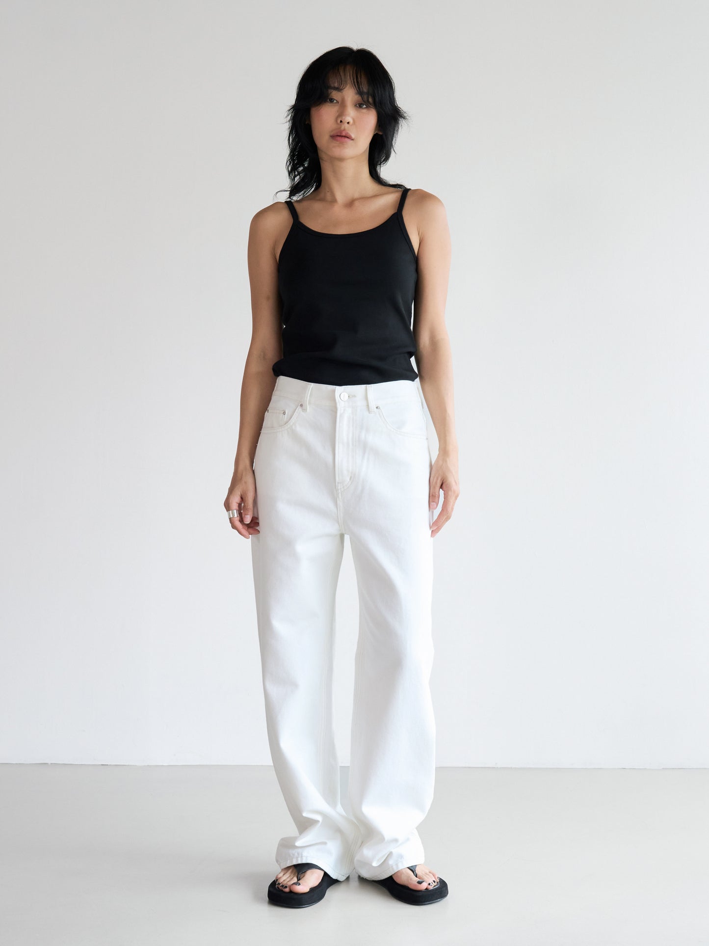 【MAGJAY】Straight Banding Denim